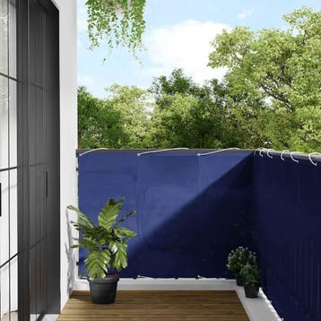 vidaXL Balkonscherm 120x800 cm 100% oxford polyester blauw, Verzenden, Nieuw