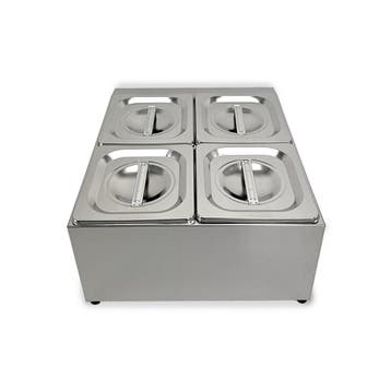 HCB Bakhouder - 4 x 1/6 GN - RVS, Verzenden, Nieuw in verpakking