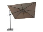 platinum zweefparasol challenger T² premium 3x3 havanna, Nieuw, 3 tot 4 meter, Zweefparasol, Kantelbaar