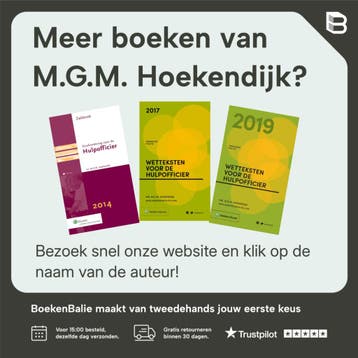 Zakboek strafvordering voor de hulpofficier 2022, Verzenden, Gelezen, M.G.M. Hoekendijk