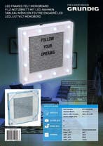 2dekans | Grundig memobord - 150 letters - Vilt - LED -, Ophalen of Verzenden, Zo goed als nieuw