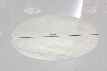 Vintage tapijt MODERN ART 150cm groen gewassen rond used, Ophalen of Verzenden, Nieuw