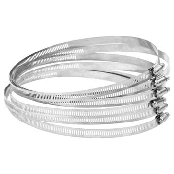 vidaXL Slangklemmen 6 st 91-220 mm roestvrij staal 304, Verzenden, Nieuw