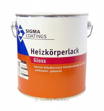 Sigma Radiatorlak Gloss - WIT - Heizkörperlack Gloss - 2..., Wit, Nieuw, Ophalen of Verzenden, Lak