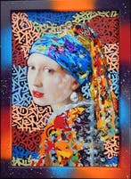 Enigme09 (1979) - La Jeune Fille à la perle, Antiek en Kunst, Kunst | Schilderijen | Modern
