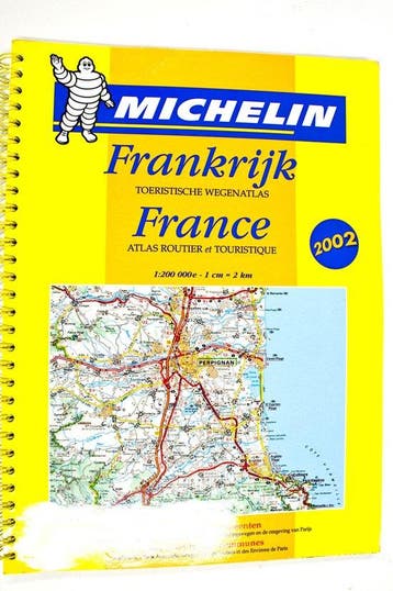 Michelin wegenatlas Frankrijk 2002 spir, Boeken, Verzenden, Gelezen