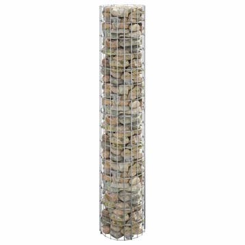 vidaXL Gabion paal rond Ø30x150 cm gegalvaniseerd staal, Tuin en Terras, Schuttingen, Verzenden, Nieuw, IJzer, Minder dan 1 meter