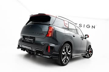 Maxton Diffuser Splitter Mini Countryman JCW U25 - Rood met, Verzenden