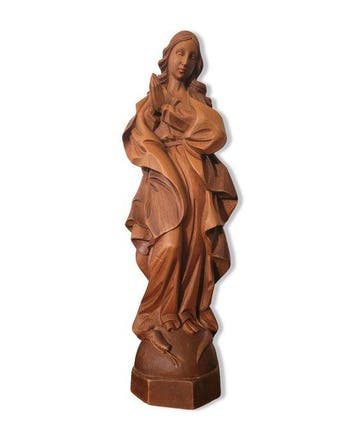 sculptuur, Große handgeschnitzte Madonna Maria Immaculata –, Antiek en Kunst