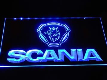Scania neon bord lamp LED cafe verlichting reclame lichtbak, Verzenden, Nieuw