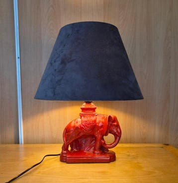 Lamp - gips, velours, kunststof