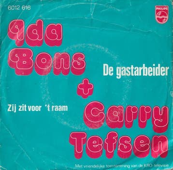 vinyl single 7 inch - Ida Bons - Carry Tefsen â De Gast., Verzenden, Zo goed als nieuw, 7 inch, Pop