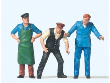 Preiser 45028 Guterbodenpersonal 1:22,5 (Figuren, Scenery), Ophalen of Verzenden, Nieuw