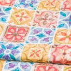 BA181 - Stof Mattonelle Vintage – Patchwork van aquarelle