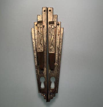 Art Deco Deurbeslag (2) - 1920-1930 - kastgreep, Antiek en Kunst