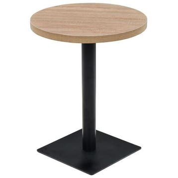 Bistrotafel rond 60cm - Eikenlook | Retourdeal 47% Korting, Overige materialen, 50 tot 100 cm, Rond, Tot twee personen