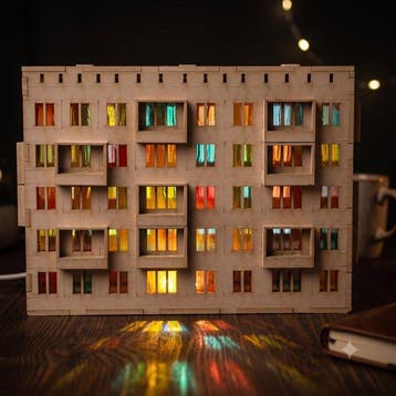 Lamp - Sovjet-tijdperk Khrushchyovka architectonische
