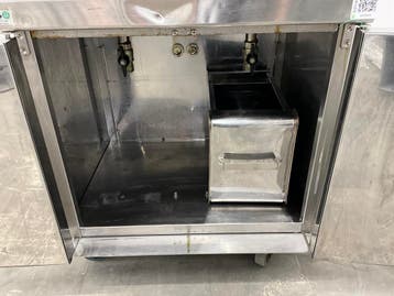 Bertos Mobiele Friteuse met dubbele manden, Zakelijke goederen, Horeca | Keukenapparatuur, Ophalen of Verzenden, Gebruikt, Fornuis, Frituur en Grillen