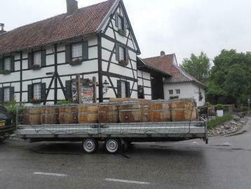 Regentonnen eikenhoutenregentonnen wijnton regentonpomp, Ophalen of Verzenden, Nieuw, Met pomp