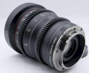 Meike MK 25mm T2.2 Sony E Mount OCCASION, Ophalen of Verzenden, Gebruikt