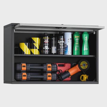 Metalen Wandkast 77cm - Zwevend Ophangsysteem voor Garage, W, Verzenden, Nieuw