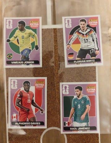 2026 Panini World Cup Stickers Vinícius Júnior Florian Wirtz, Nieuw