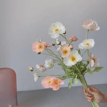 Zijden Papavers Kunstbloemen - Lange Stelen voor Decoratie, Verzenden, Nieuw
