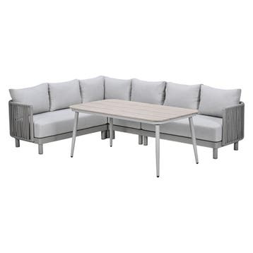 Garden Impressions Andong lounge dining set 5-delig - taupe, Verzenden, Nieuw