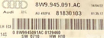 Audi A4 B9 Combi Facelift LED achterlicht links 8W9945091AC, Ophalen, Gebruikt, Audi