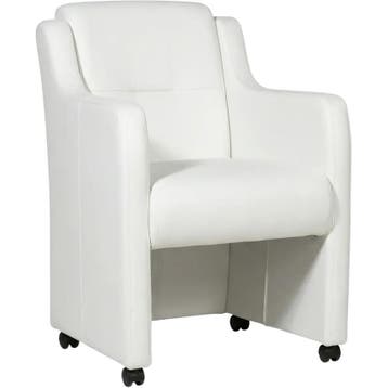 Leren eetkamerstoel Mass - Toledo Bianco (gebroken wit) -, Huis en Inrichting, Stoelen, Eigentijds, Modern, Wit, Nieuw, Leer