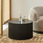 WOOOD Sanne Bijzettafel - Mdf - Zwart - 40x60x60, Nieuw