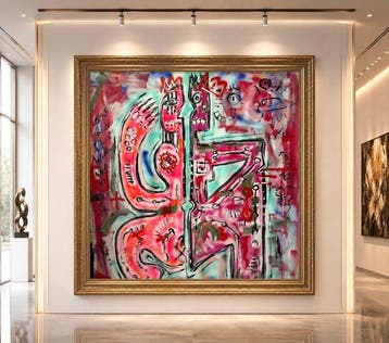 Timo Wedell - Mystical Connection - XXL - Basquiat Style