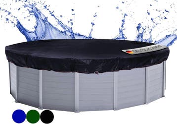 Quick Star zwembadafdekking rond Ø 560 cm zwart 200 g/m², Verzenden, Nieuw
