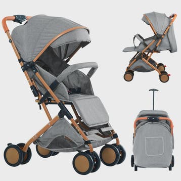 Draagbare Baby Kinderwagen met Muggennet, Opbergmand & 4 Wie, Verzenden, Nieuw