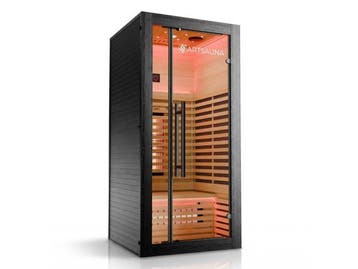 Veiling - Infraroodcabine Trondheim 90 zwart, Sport en Fitness, Nieuw