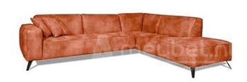 Hoekbank Lent - hoekbanken - Oranje, Huis en Inrichting, Nieuw, 150 cm of meer, Leer, 250 tot 300 cm