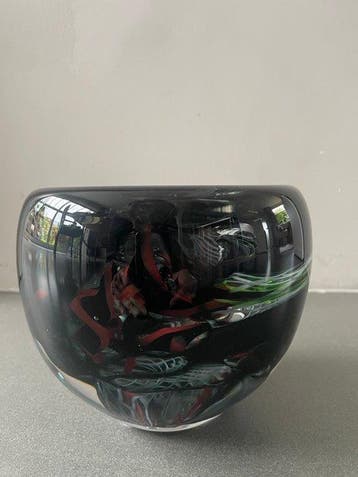 Leerdam - Paul Spannenberg - Vaas - Object - Glas - Zonder, Antiek en Kunst