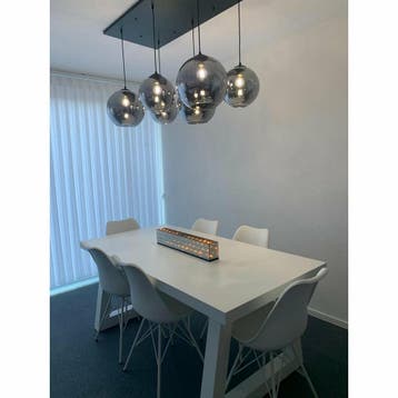 Hanglamp Smoke Glas 6-Licht, Verzenden, Nieuw