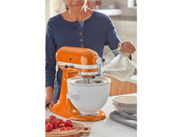 KitchenAid 5KSMICM - Roomijsmaker - 1,9 liter - Wit, Huis en Inrichting, Verzenden, Nieuw