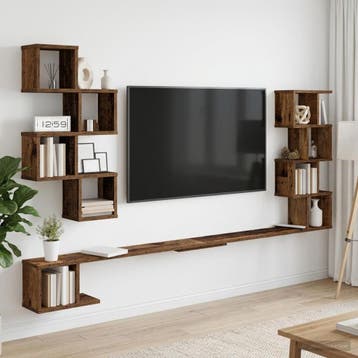 vidaXL Vaste TV Plank Oud hout 180 x 15 x 94 cm Bewerkt hout, Verzenden, Nieuw