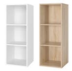 Witte Boekenkast – 3 Vakken, Houten Compact Opbergrek, Verzenden, Nieuw