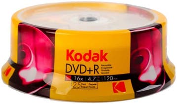 Kodak | DVD+R | 4.7 GB | 25 Stuks, Verzenden, Nieuw