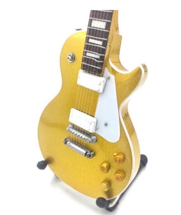 Miniatuur replica Gibson Les Paul gitaar Slash Guns N Roses, Ophalen of Verzenden, Nieuw, Pop, Beeldje of Miniatuur