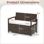 LIVSK Tuinbank Acaciahout - Waterdichte Opbergruimte - Rugle, Verzenden, Nieuw