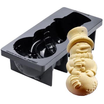 Pavoni Siliconen Bakvorm Sneeuwpop 25,3x11x7,6cm, Verzenden, Nieuw