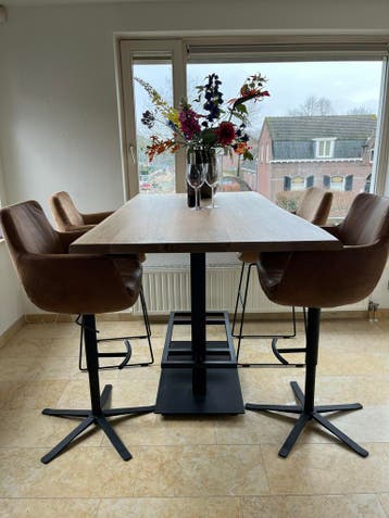Bartafel en Krukken MET HOGE KORTING, Huis en Inrichting, Nieuw, Ophalen of Verzenden, Voor als je alleen het mooiste wilt , 75 cm of meer