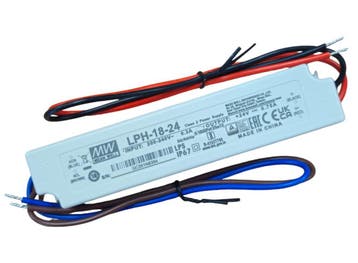 Mean Well LED Driver 230V-24Vdc 18W 0.75A IP67, Ophalen of Verzenden, Nieuw