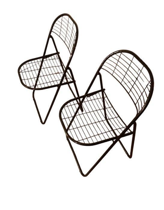 IKEA - Niels Gammelgaard - Stoel (2) - Aland - Metaal, Antiek en Kunst, Antiek | Meubels | Stoelen en Banken