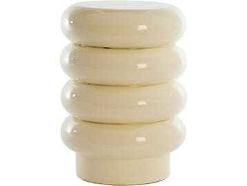 Light & Living Mirogi - Bijzettafel - Ø30cm - Crème, Verzenden, Nieuw