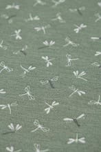 Premium Panama - 9,60 x 1,40 meter Libellule op mosgroene, Antiek en Kunst